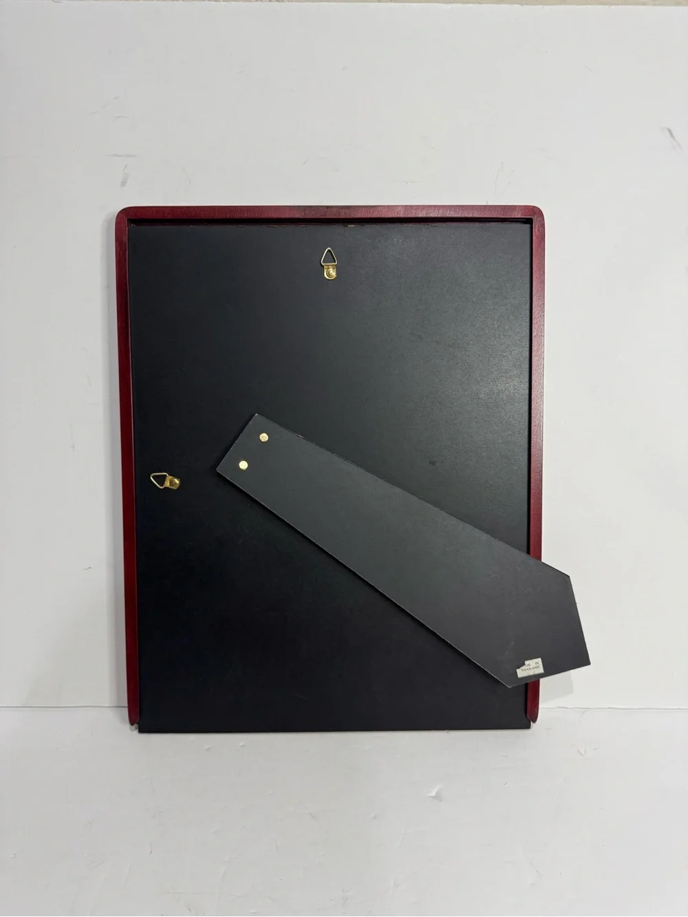 Vintage Dark Cherry Wood / Burgundy Wall Hanging Picture Frame